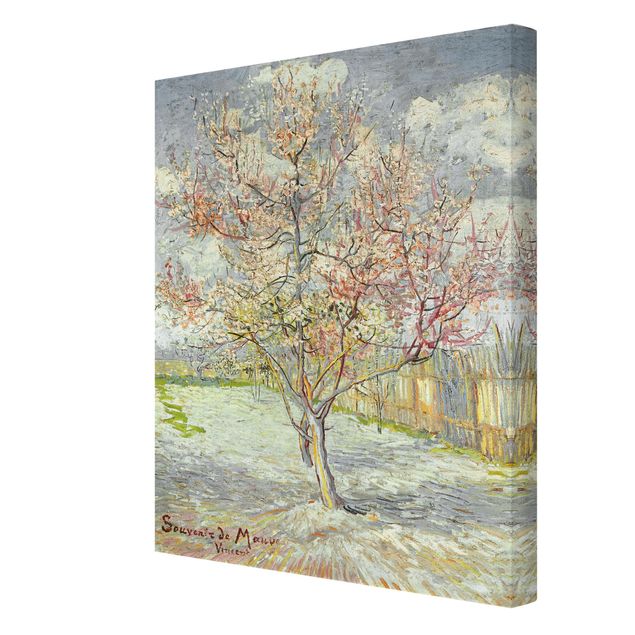 Leinwandbilder Vincent van Gogh - Blühende Pfirsichbäume