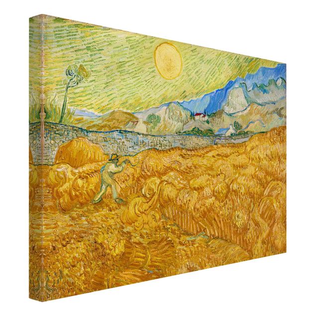 Wandbilder Vincent van Gogh - Kornfeld mit Schnitter