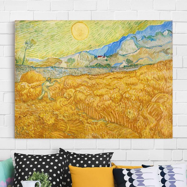 Impressionismus Bilder Vincent van Gogh - Kornfeld mit Schnitter