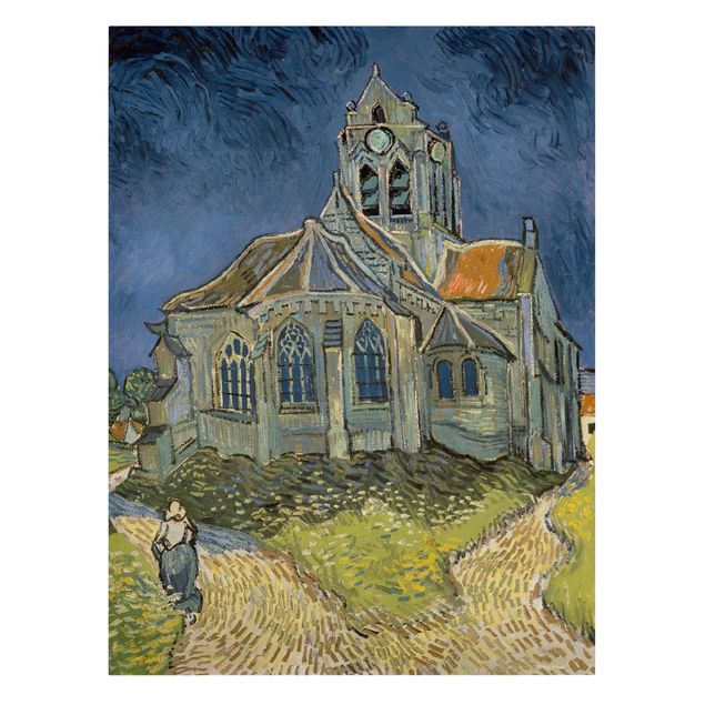schöne Leinwandbilder Vincent van Gogh - Kirche Auvers-sur-Oise