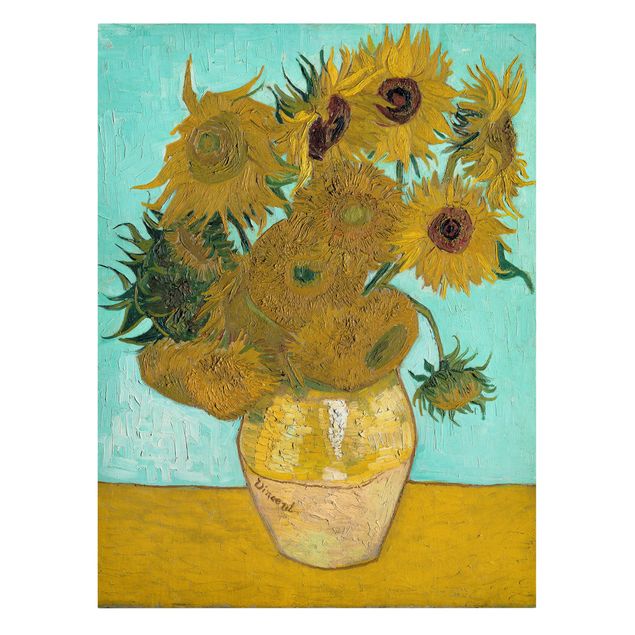 Leinwandbilder Vincent van Gogh - Vase mit Sonnenblumen