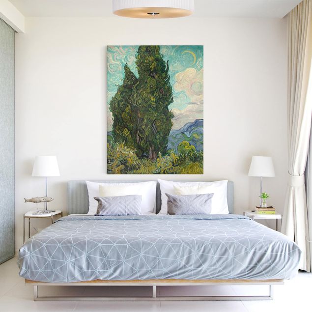 Leinwandbild Baum Vincent van Gogh - Zypressen