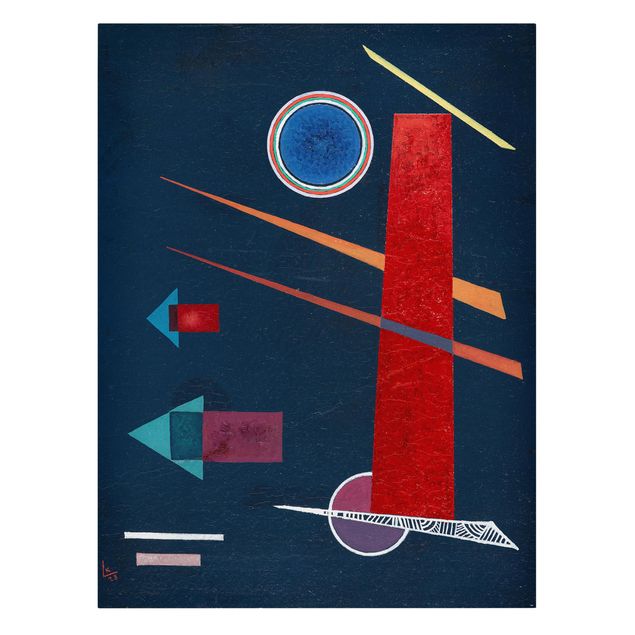Leinwandbilder kaufen Wassily Kandinsky - Mächtiges Rot