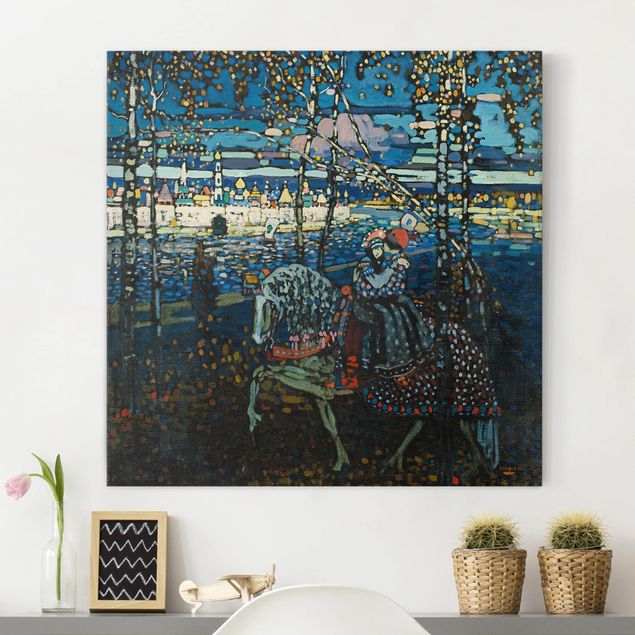 abstrakte Leinwandbilder Wassily Kandinsky - Reitendes Paar