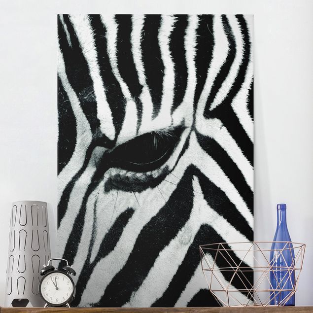 Leinwand schwarz-weiß Zebra Crossing No.3