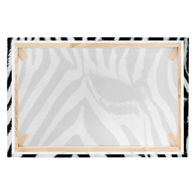 Leinwandbild Schwarz-Weiß - Zebra Crossing - Quer 3:2