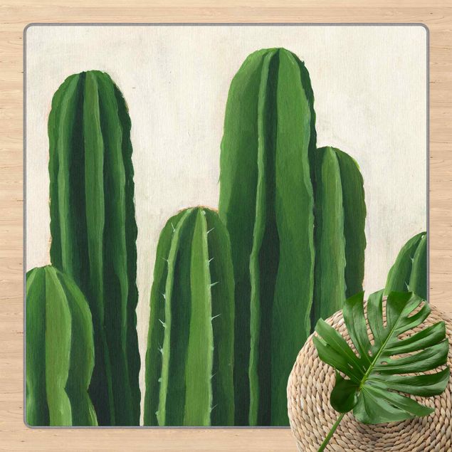 Teppich Blumenmuster Lieblingspflanzen - Kaktus