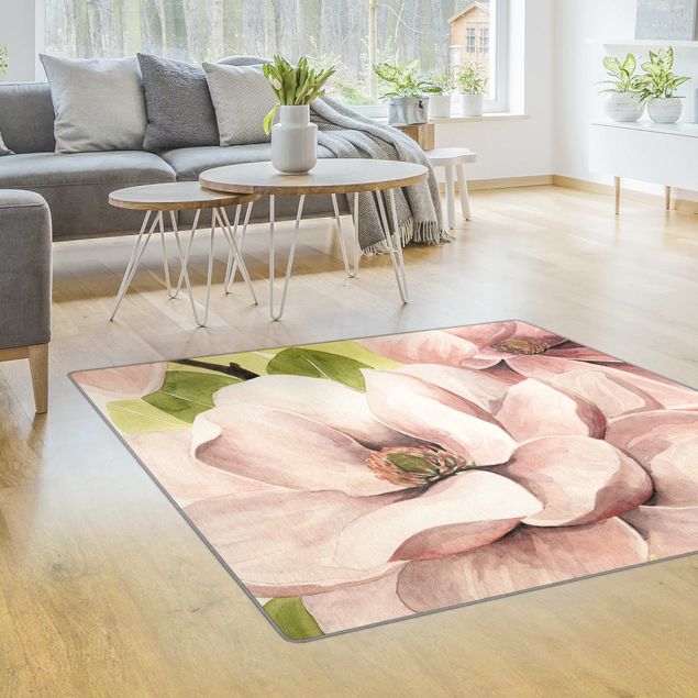 Moderne Teppiche Magnolie errötet I