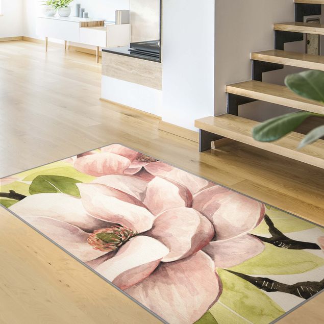 Moderne Teppiche Magnolie errötet I