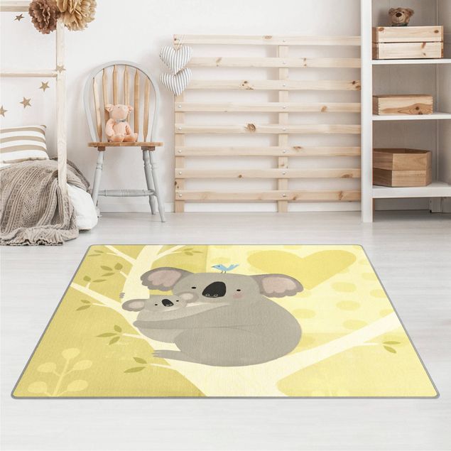 Teppich gelb Mama und ich - Koalas