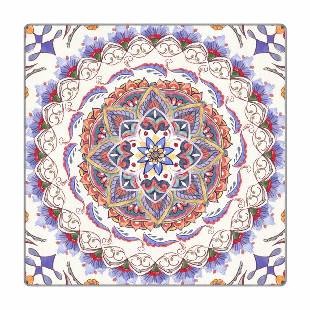 Teppich - Mandala Meditation Pranayama