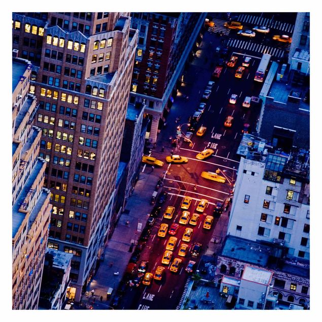 Fototapete - Manhattans Taxilichter