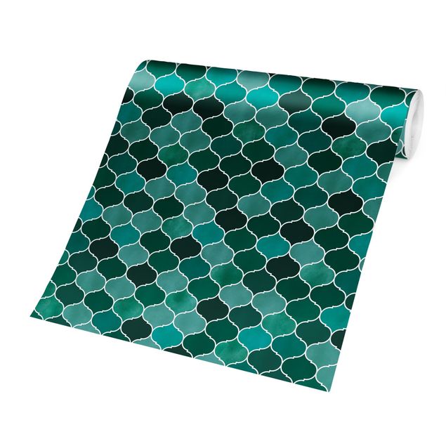 Design Tapeten Marokkanisches Aquarell Muster