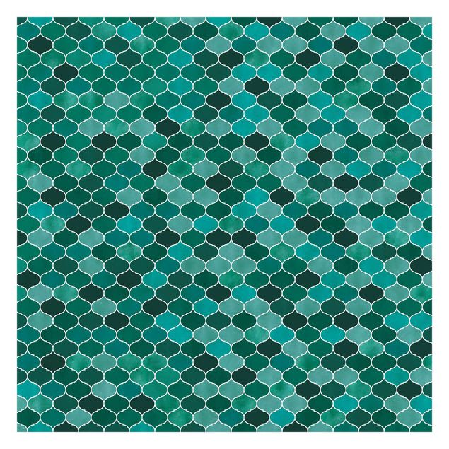 Tapeten Marokkanisches Aquarell Muster