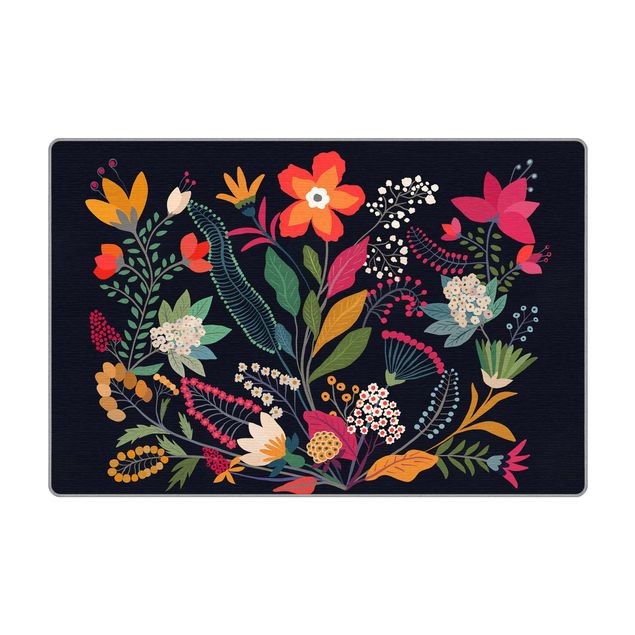Teppich - Mexikanische Blumen
