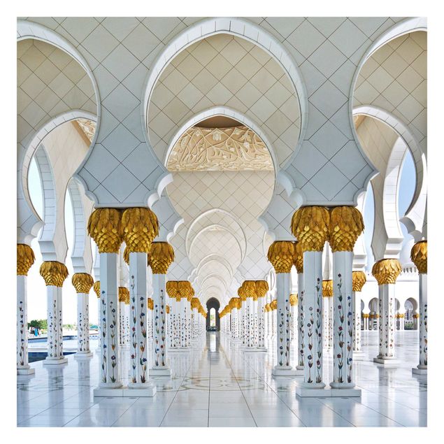 selbstklebende Tapete Moschee in Abu Dhabi