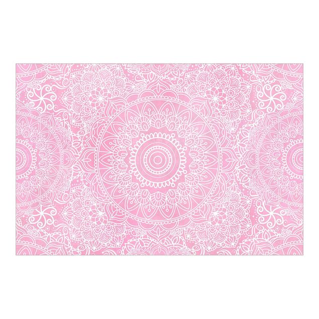 Design Tapeten Muster Mandala Rosa