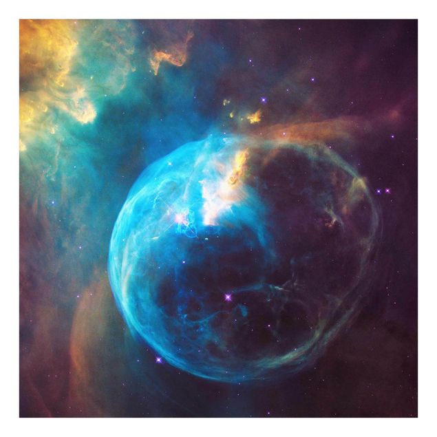 Glasbild - NASA Fotografie Bubble Nebula - Quadrat