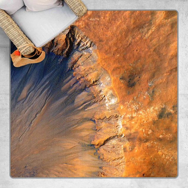 Teppich braun NASA Fotografie Marskrater