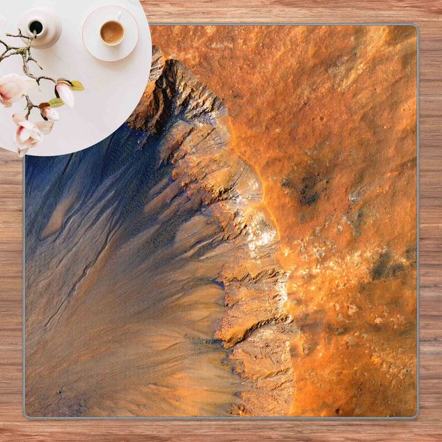 grosser Teppich NASA Fotografie Marskrater