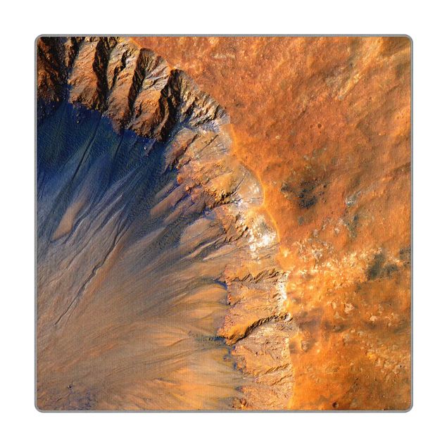 Teppich - NASA Fotografie Marskrater