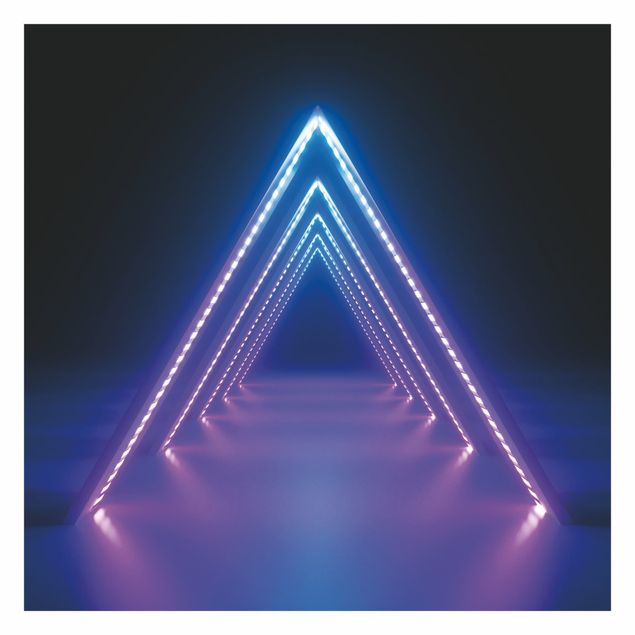 Fototapete - Neon Dreieck