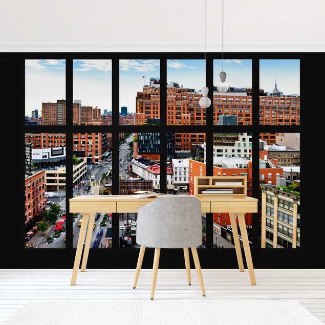 Design Tapeten New York Fensterblick II