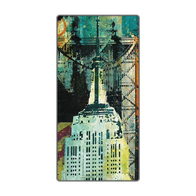 Teppich - NY Graffiti Empire State Building