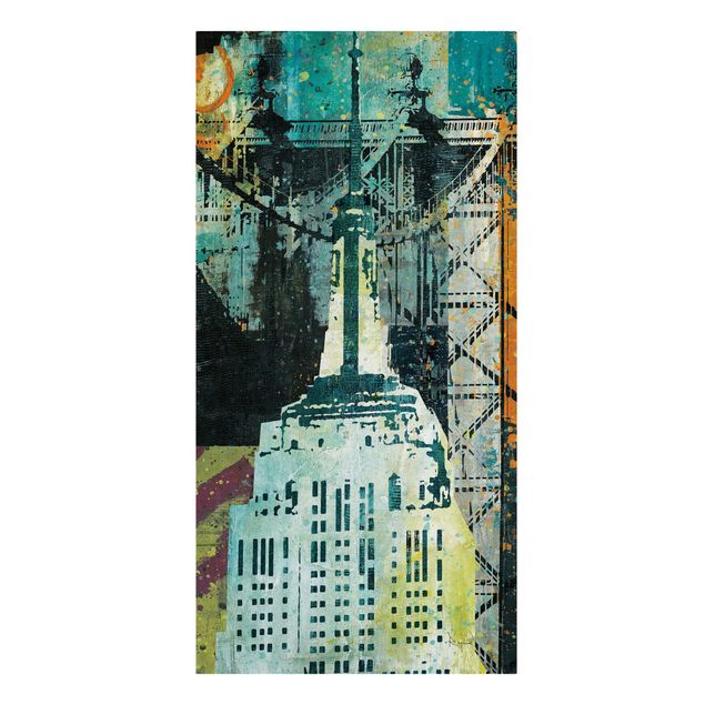 Leinwandbilder NY Graffiti Empire State Building