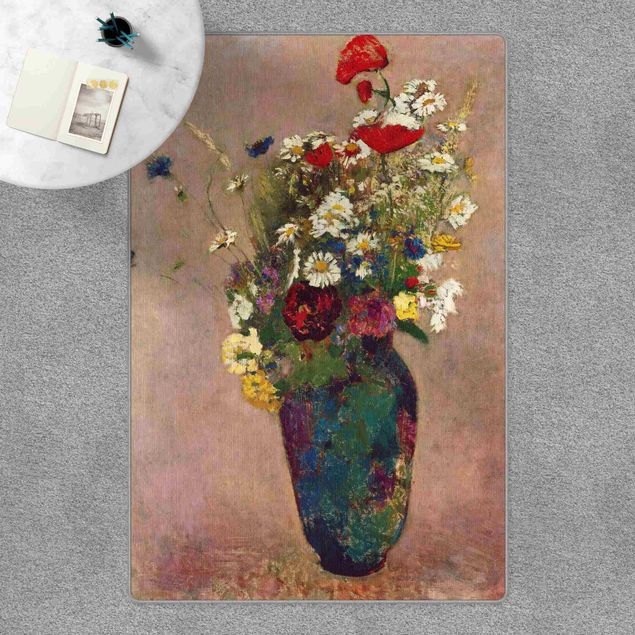 Große Teppiche Odilon Redon - Blumenvase mit Mohn