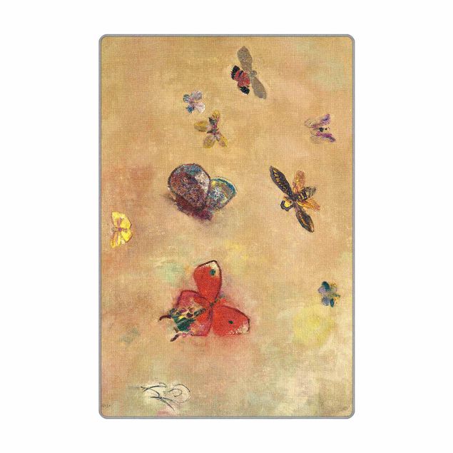 Teppich - Odilon Redon - Bunte Schmetterlinge