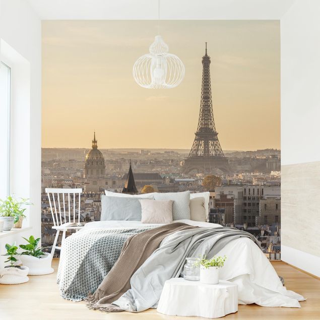 Retro Tapete Paris im Morgengrauen