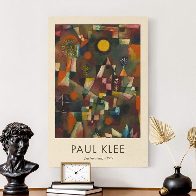 abstrakte Leinwandbilder Paul Klee - Der Vollmond - Museumsedition
