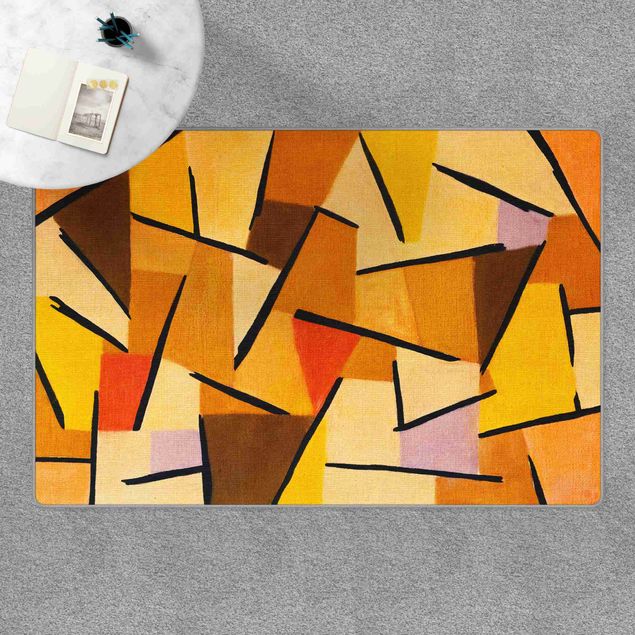 Teppich orange Paul Klee - Harmonisierter Kampf