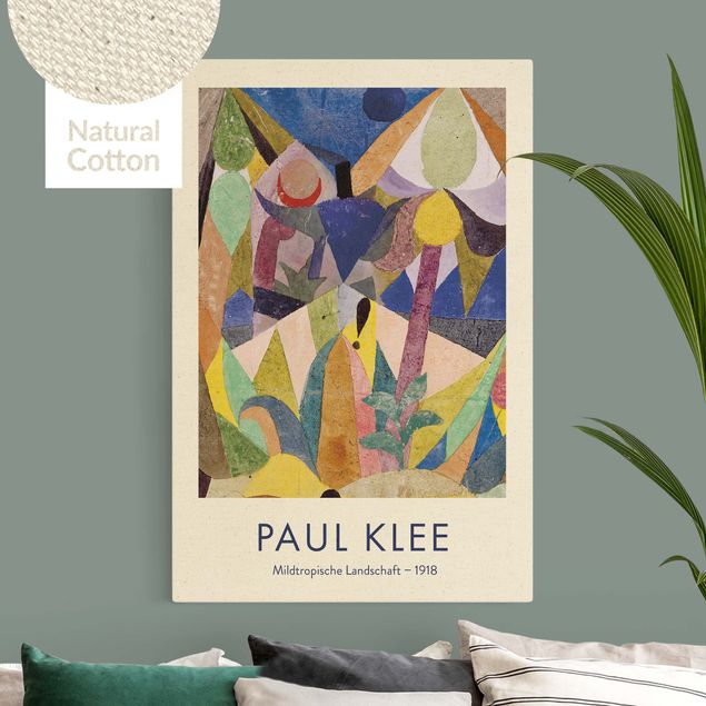 Expressionistische Gemälde Paul Klee - Mildtropische Landschaft - Museumsedition