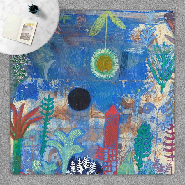Teppich blau Paul Klee - Versunkene Landschaft