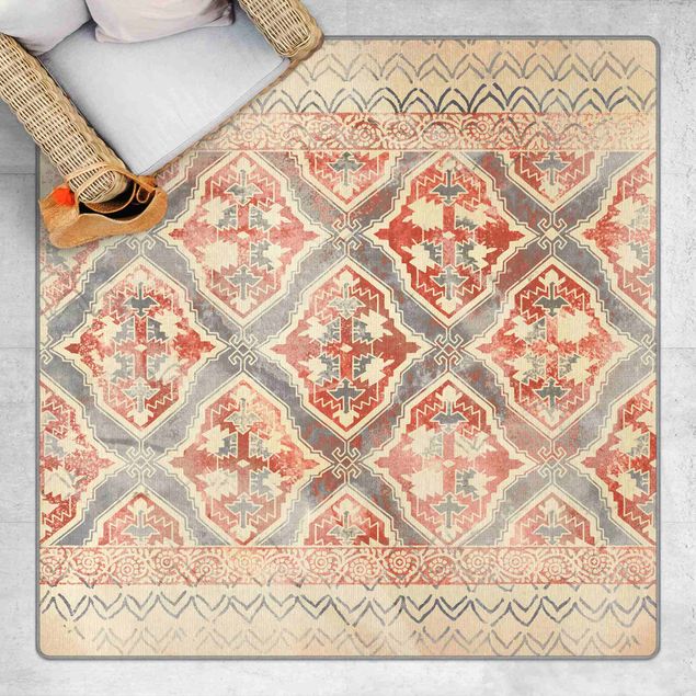 Teppich Orient Persisches Vintage Muster in Indigo II