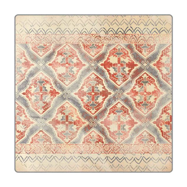 Teppich - Persisches Vintage Muster in Indigo II