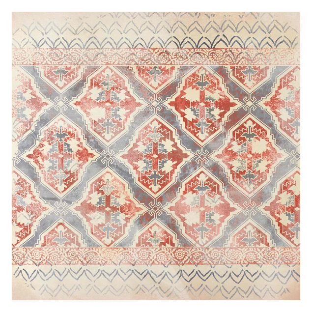 schöne Tapeten Persisches Vintage Muster in Indigo II