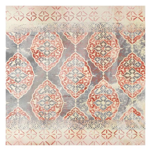 schöne Tapeten Persisches Vintage Muster in Indigo III