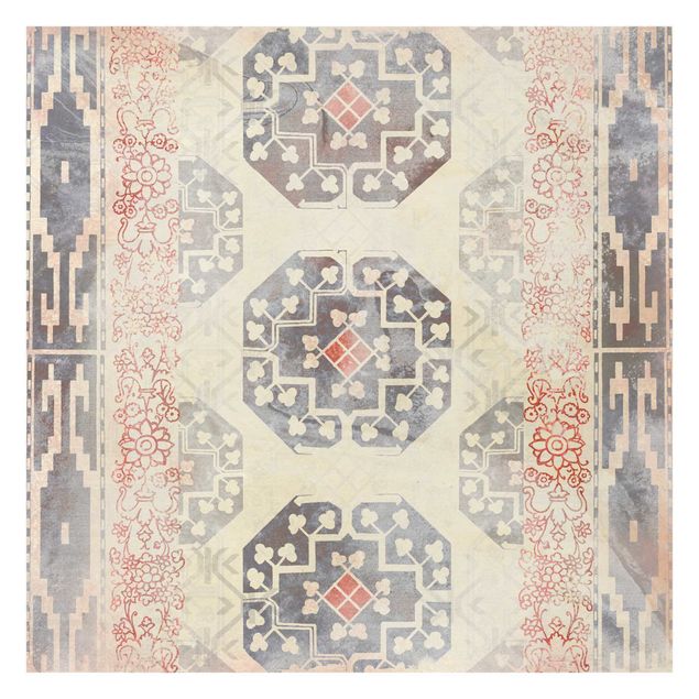 Tapeten kaufen Persisches Vintage Muster in Indigo IV