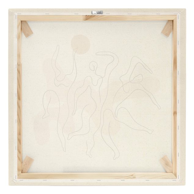 Leinwandbild Natur - Picasso Interpretation - Der Tanz - Quadrat 1:1