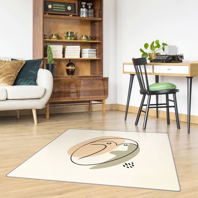Moderne Teppiche Picasso Interpretation - Die Eule