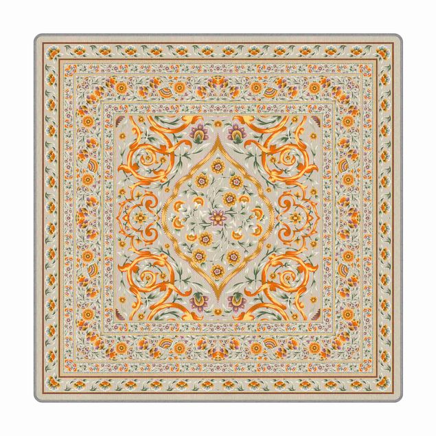 Teppich - Prächtiger Ornamentteppich beige