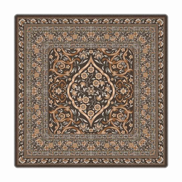 Teppich - Prächtiger Ornamentteppich braun