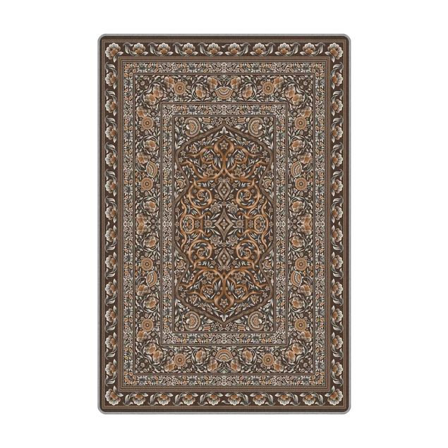 Teppich - Prächtiger Ornamentteppich braun