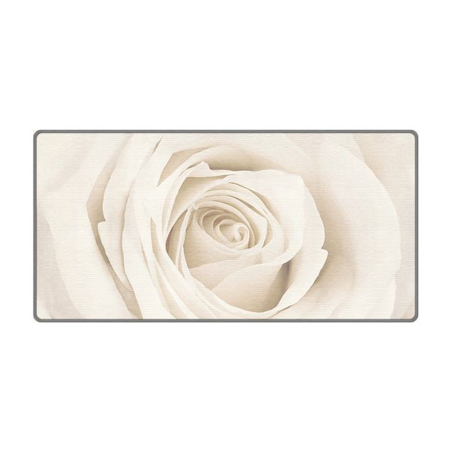Teppich - Pretty White Rose