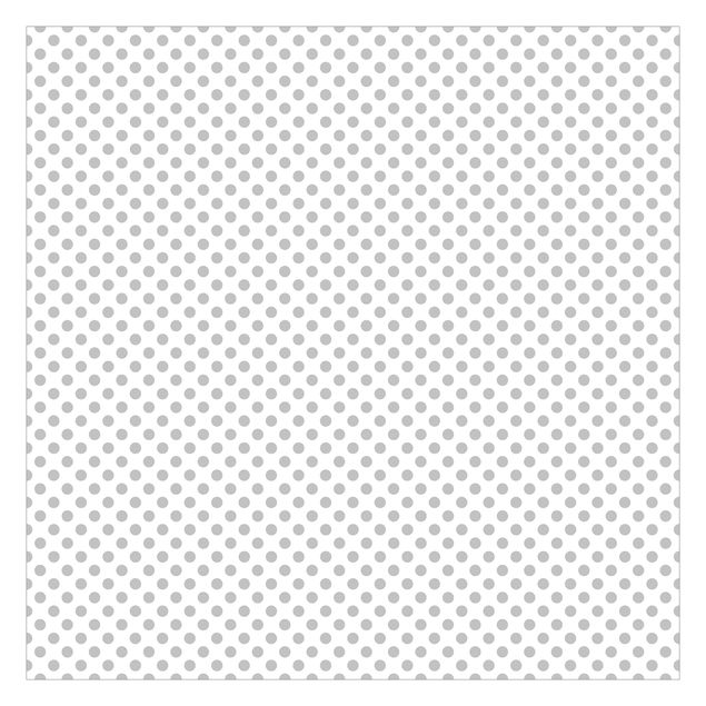 selbstklebende Tapete Punkte Grau auf Weiß
