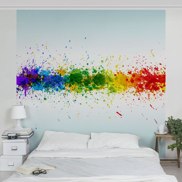 Design Tapeten Rainbow Splatter