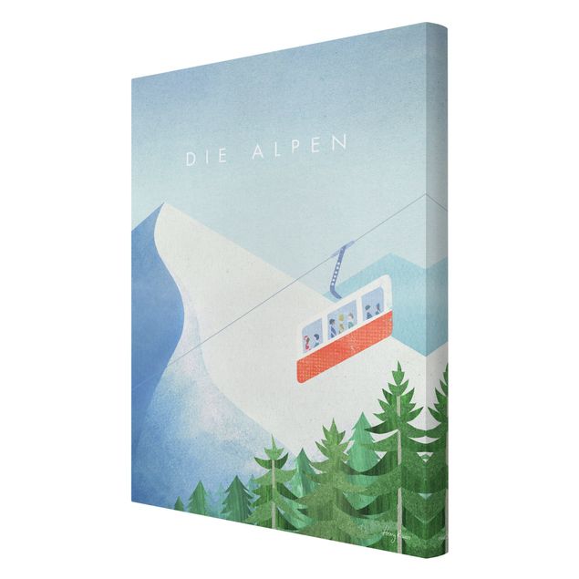 schöne Leinwandbilder Reiseposter - Alpen